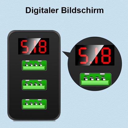 Handy-Ladestecker mit digitaler Anzeige