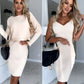 🔥HEISSER VERKAUF 49% Rabatt🔥Set aus Strickpullover und Cami-Kleid