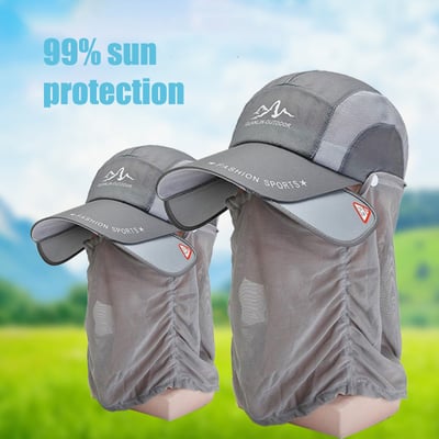 49% RABATT 🔥🔥Sonnenhut mit einziehbarer Krempe für Outdoor/Angeln/Reiten/Klettern