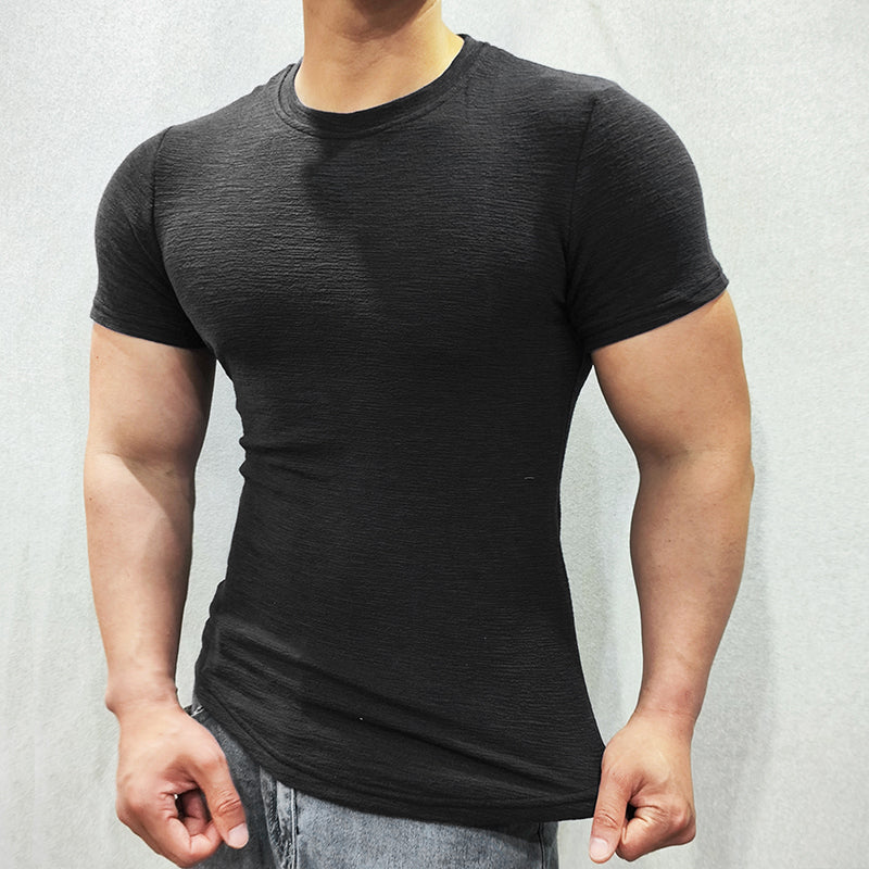 Solid Color Casual Sports T-shirt