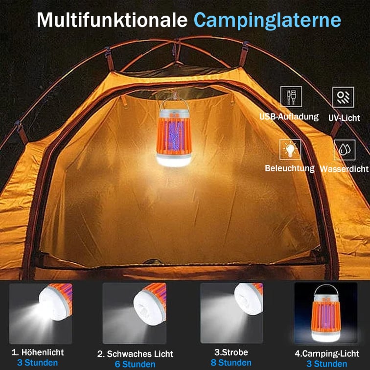 ✨49% Rabatt – Multifunktionale Solar-Camping-Mückenvernichtungslampe