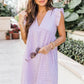 💖Heißer Verkauf 49% RABATT💖Sommerkleid mit V-Ausschnitt und kurzen Ärmeln aus Hohlspitze👗