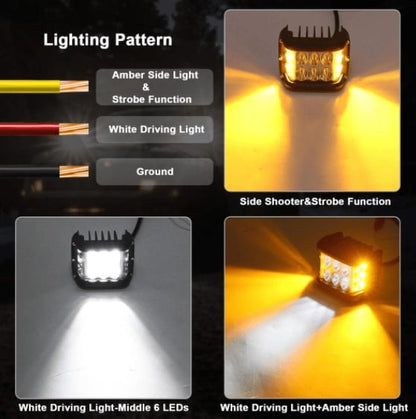 🔥Auto-Doppelseiten-LED-Zweifarbenlicht