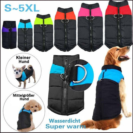 🐕Winter Warme Hundekleidung Wasserdichte Hundeweste mit Reißverschluss (Gr.M-5XL)✨Kaufen 2 Bekommen 5% Rabatt✨