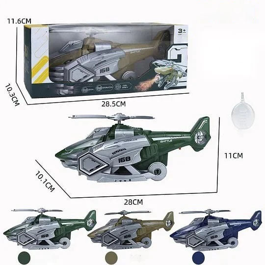 Heißer Verkauf LED Transforming Dinosaurier Helicopter Spielzeug