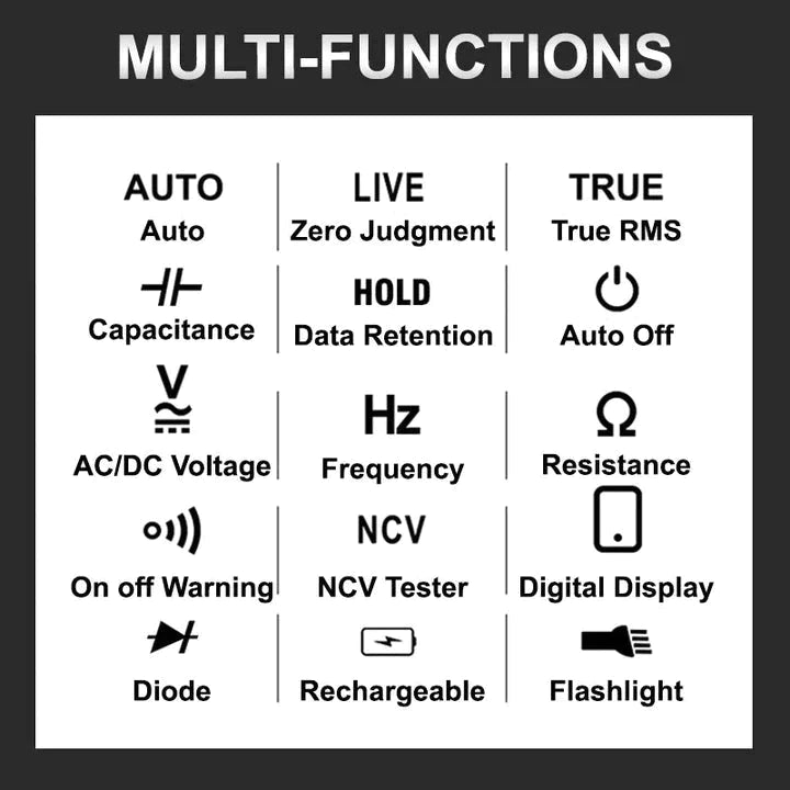 Intelligentes Digitalmultimeter 2023 | Raydexlights