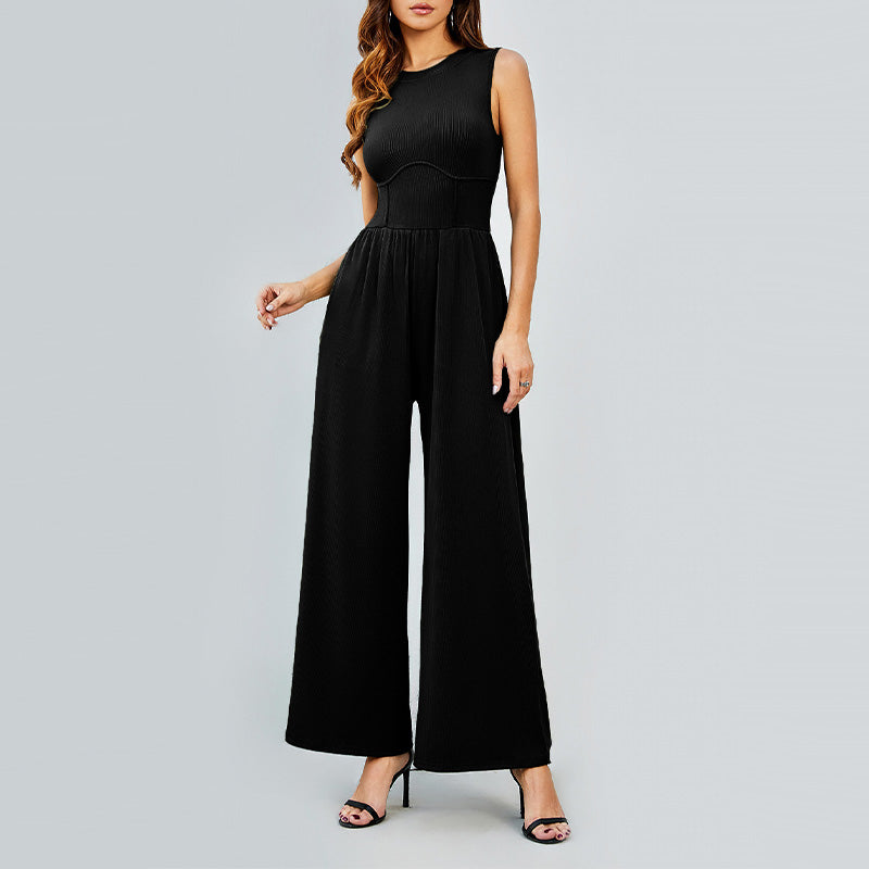 ThiCc Ärmelloser Jumpsuit Damen - Kapuzen Overall Mit Taschen